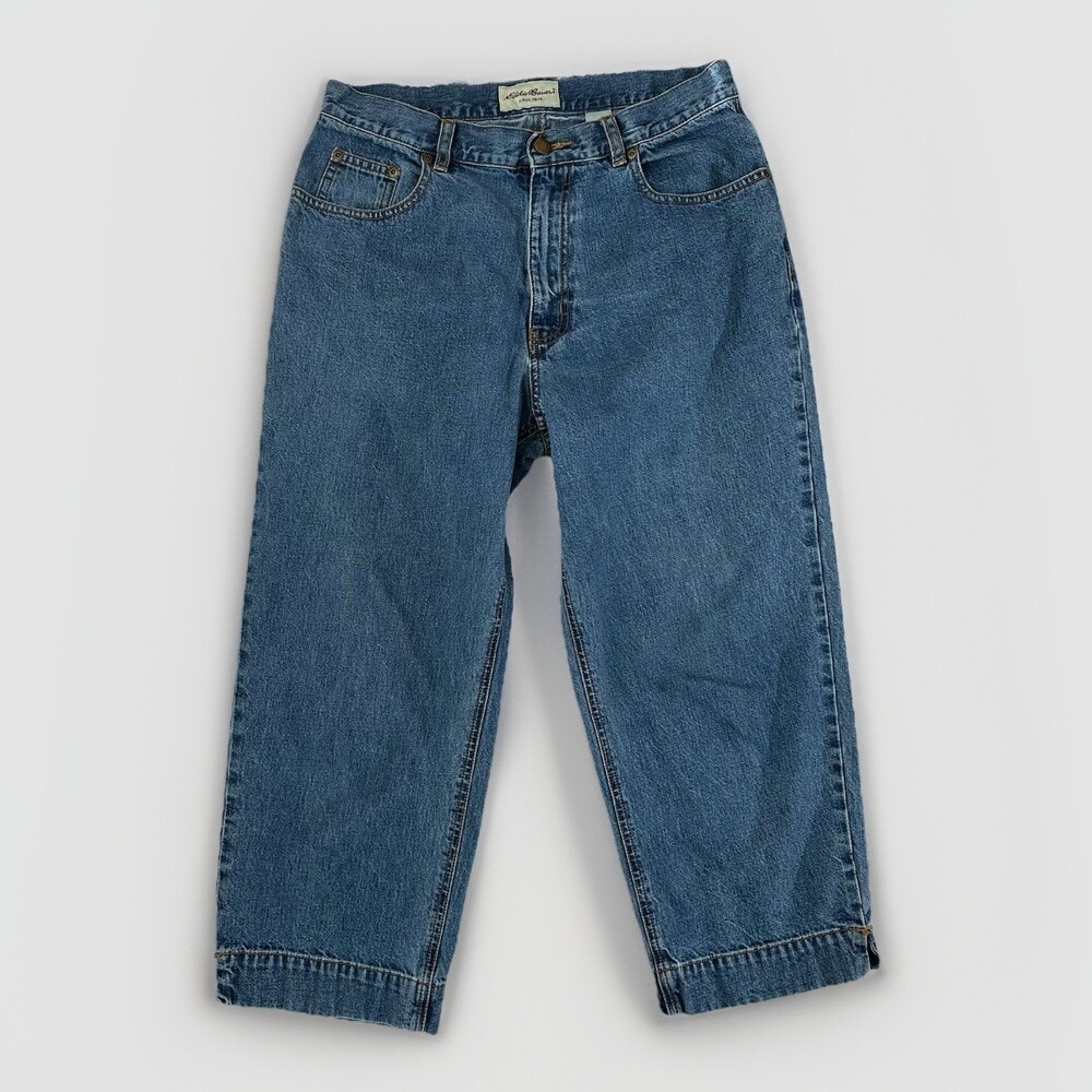Vintage Eddie Bauer Women’s Size 12 Capri Jeans Denim Retro 100% Cotton